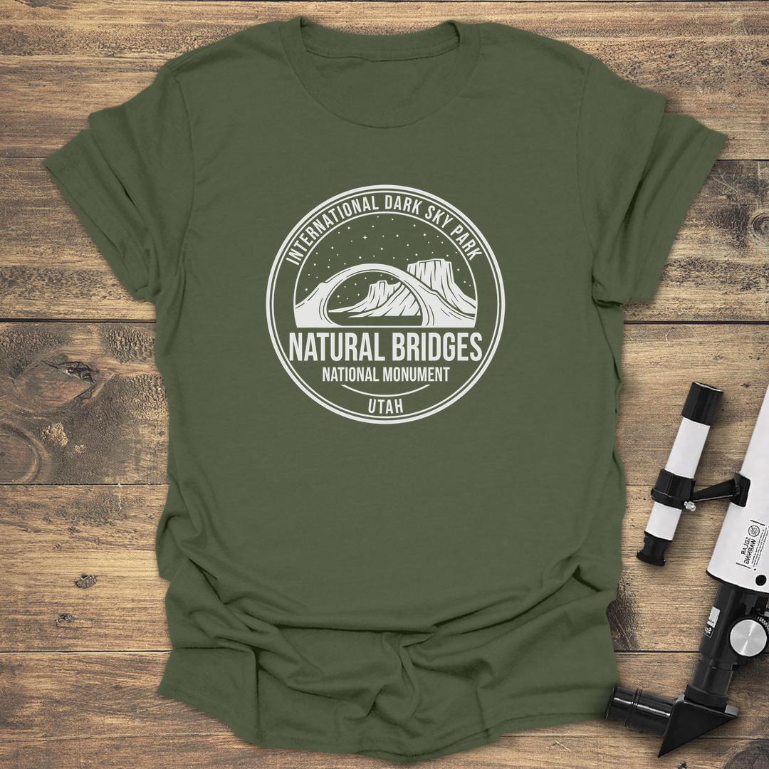 Natural Bridges Dark Sky Park - Military Green T-Shirt