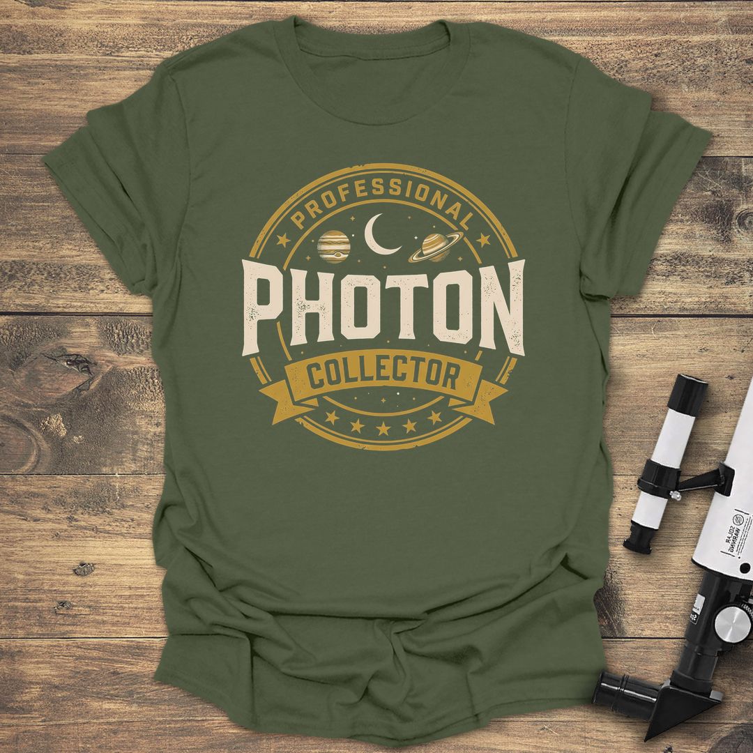 Professional Photon Collector - Military Green t-shirt