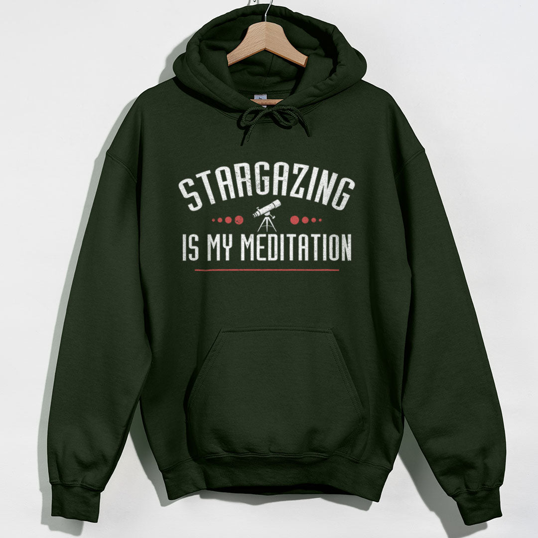 Stargazing Meditation Hoodie - Forest Green Hoodie
