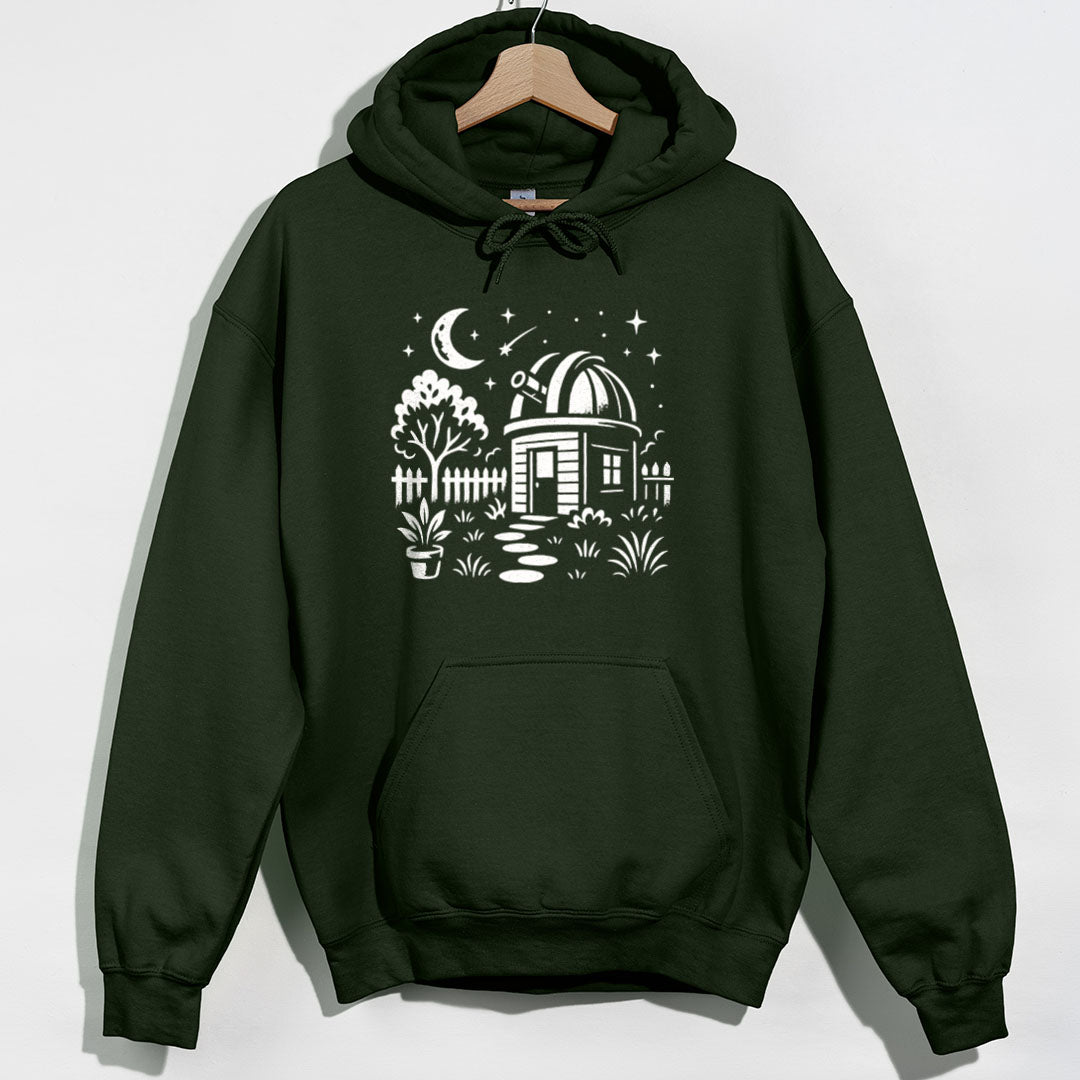 Night Sky Observatory Hoodie - Forest Green Hoodie