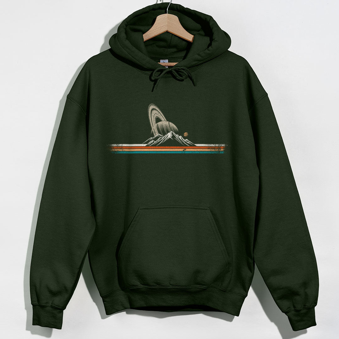 Saturn Mountain Hoodie - Forest Green Hoodie
