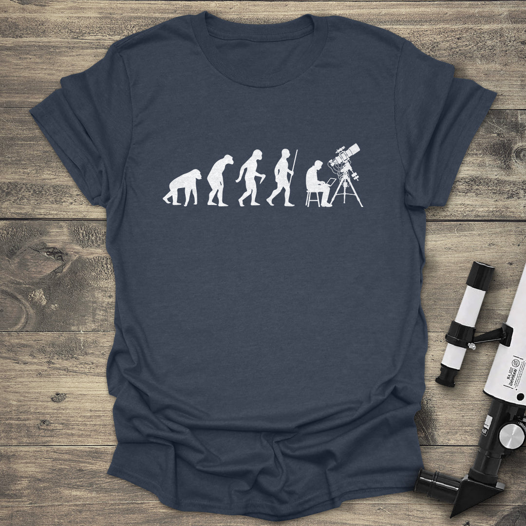 Telescope Evolution - Heather Navy T-Shirt