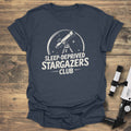 Sleep-Deprived Stargazers - Heather Navy T-Shirt