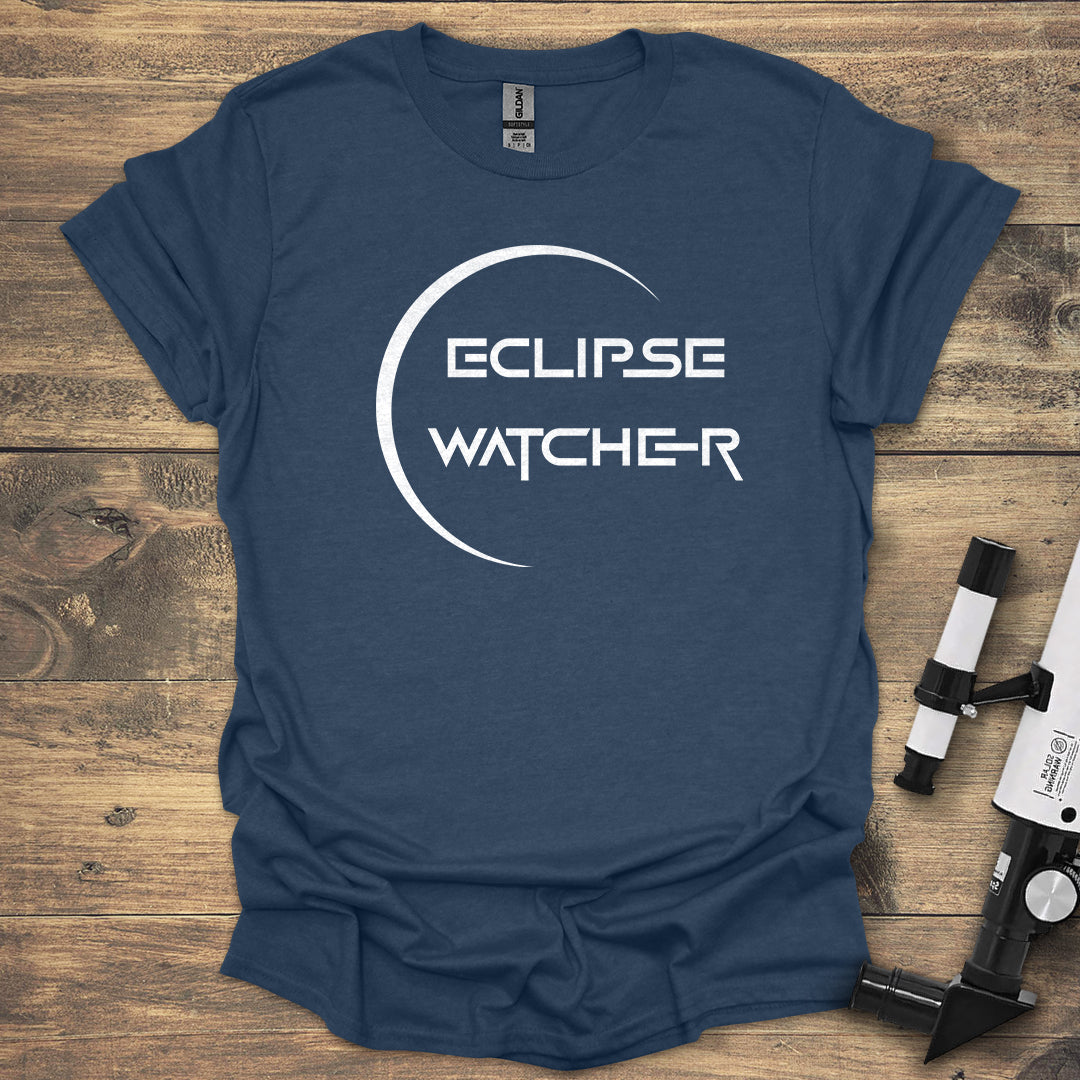 Solar Eclipse Watcher - Heather Navy T-Shirt