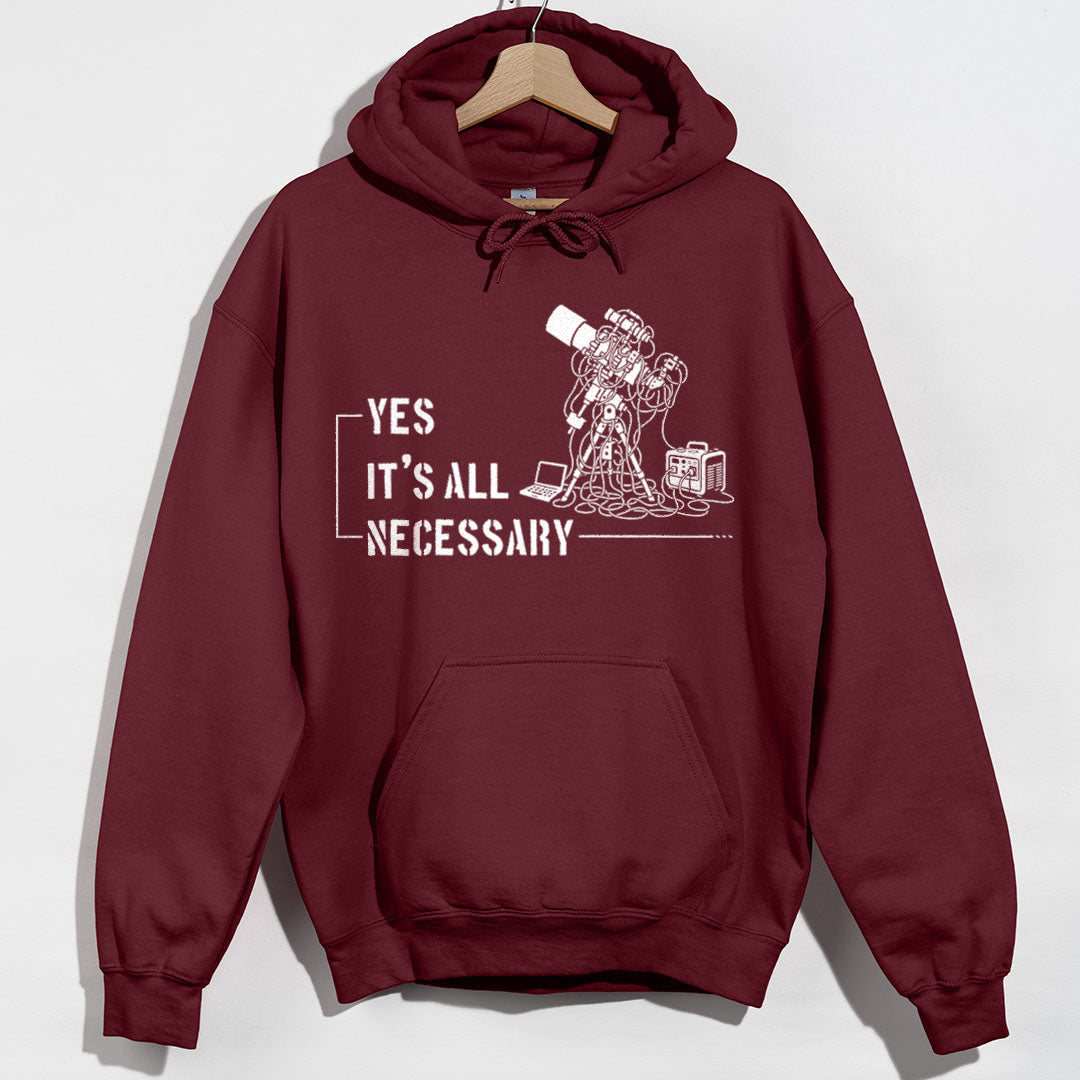 Necessary Telescope Hoodie - Maroon Hoodie