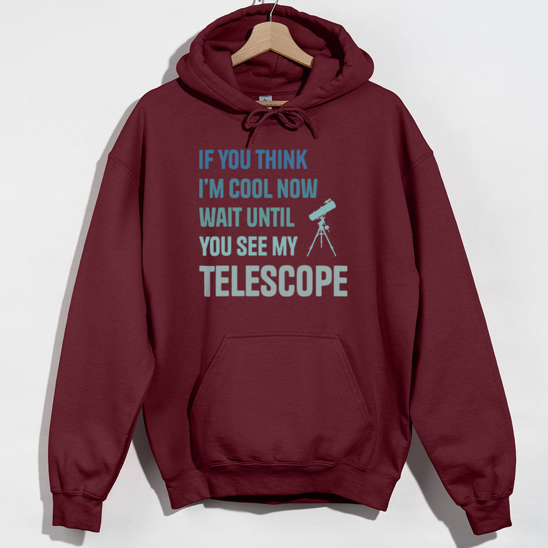 See My Telescope Hoodie - Maroon Hoodie