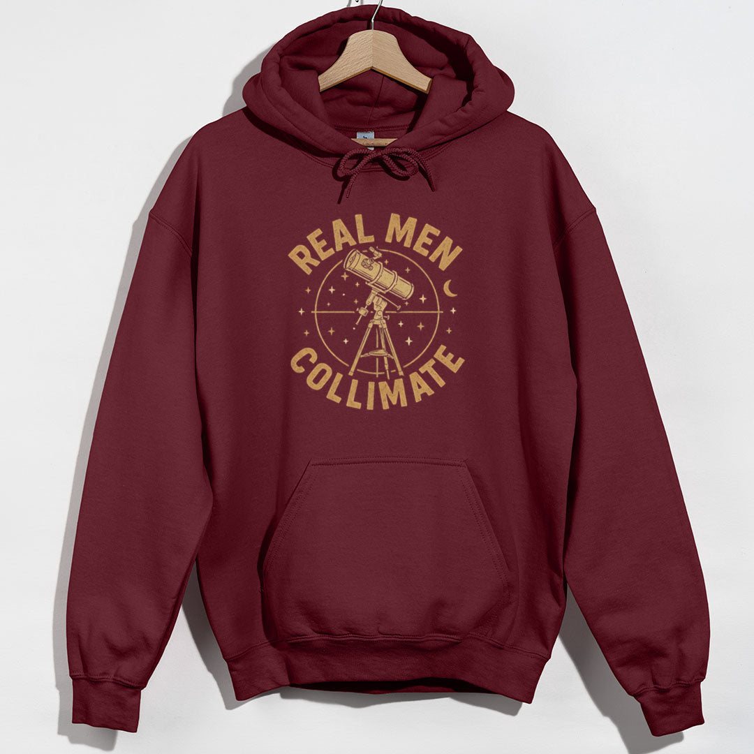 Real Men Collimate Hoodie - Maroon Hoodie