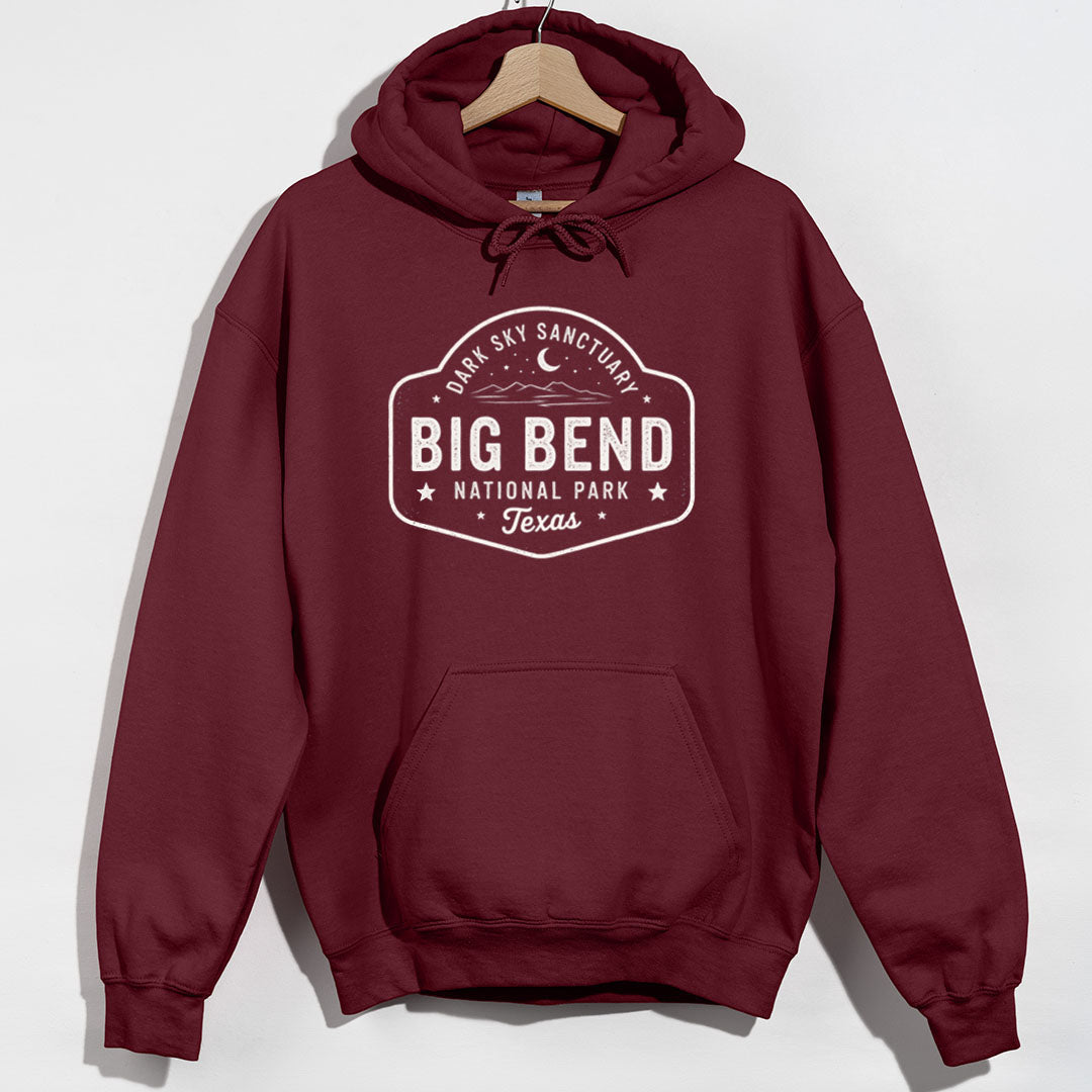Big Bend Dark Sky Hoodie - Maroon Hoodie