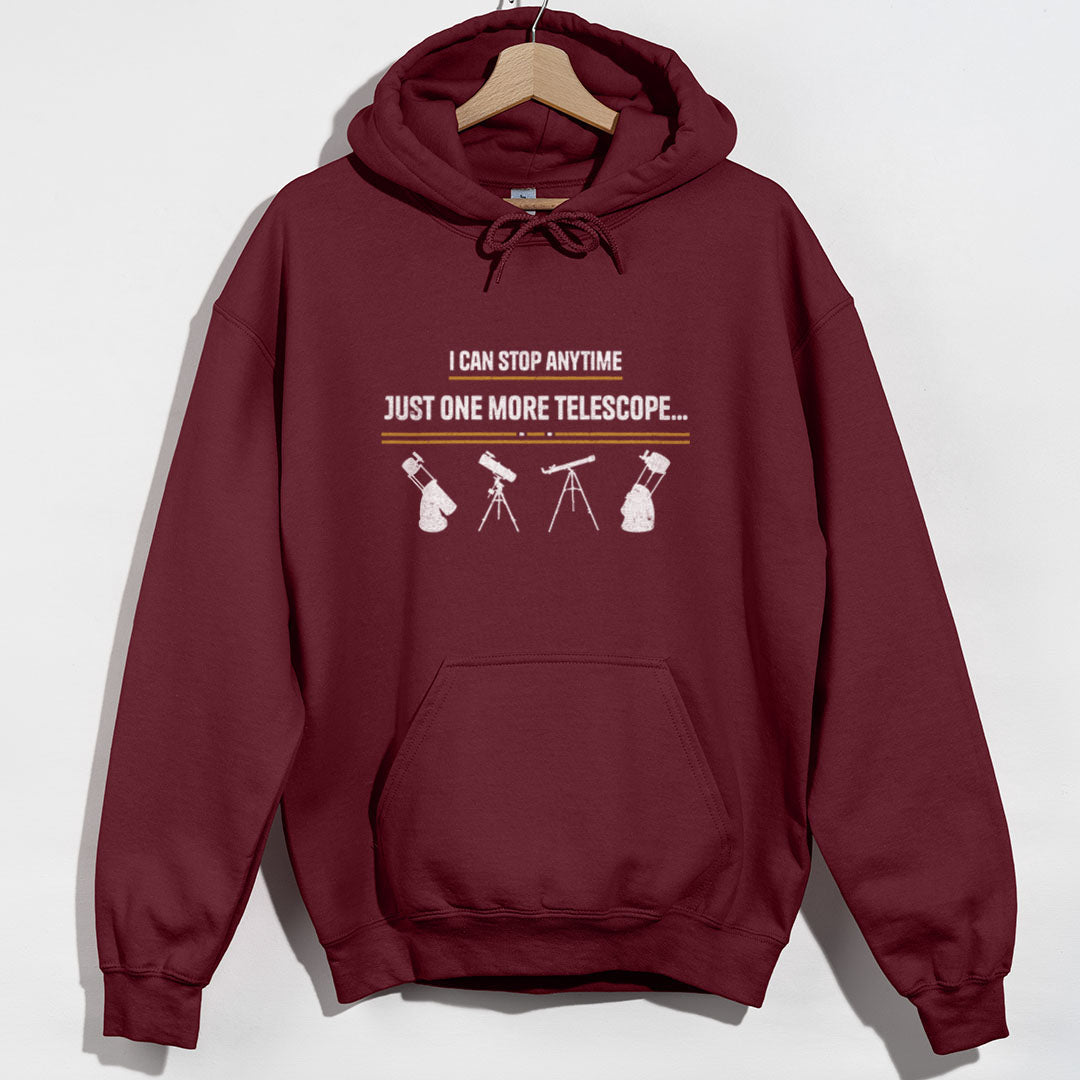 One More Telescope Hoodie - Maroon Hoodie