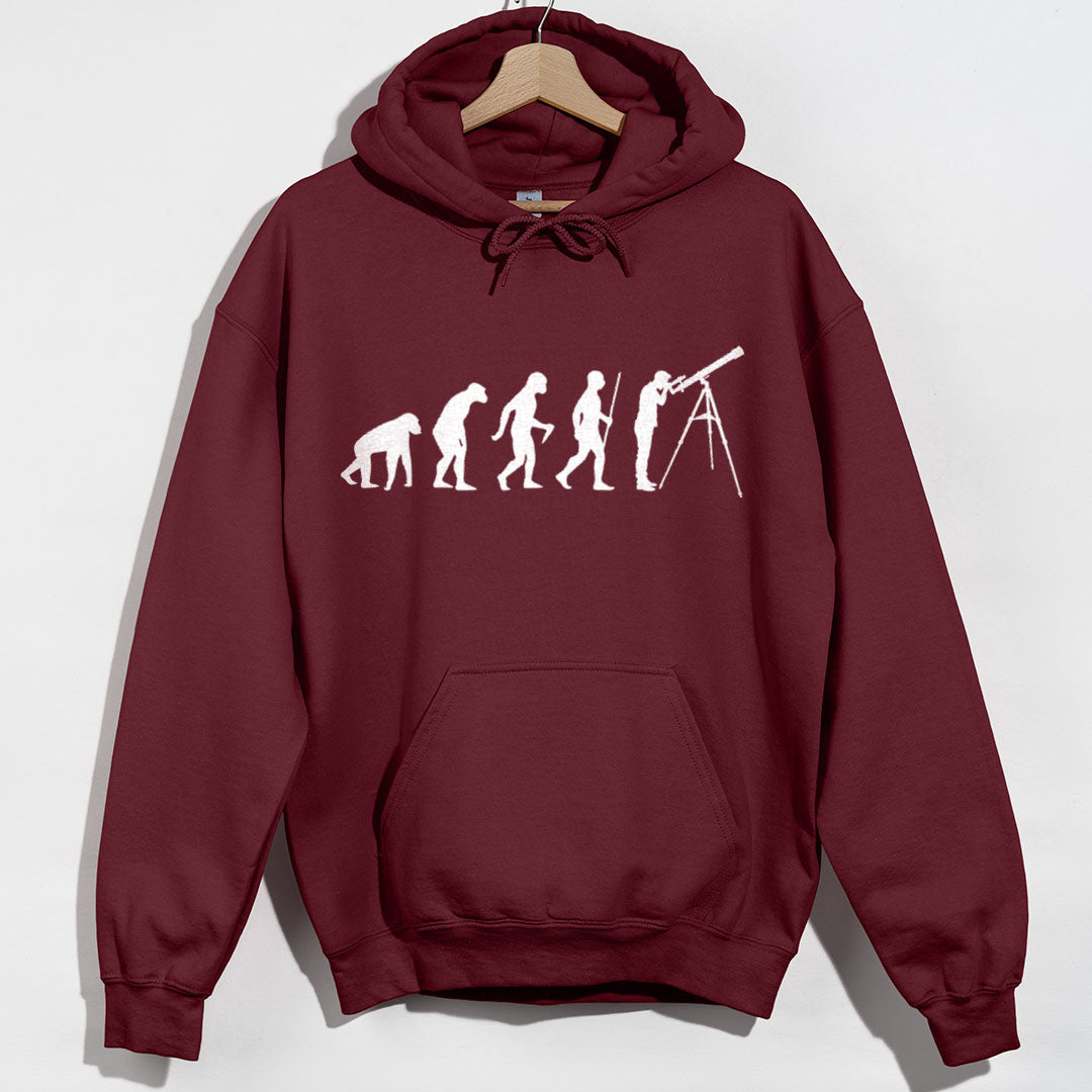 Evolution to Astronomy Hoodie - Maroon Hoodie