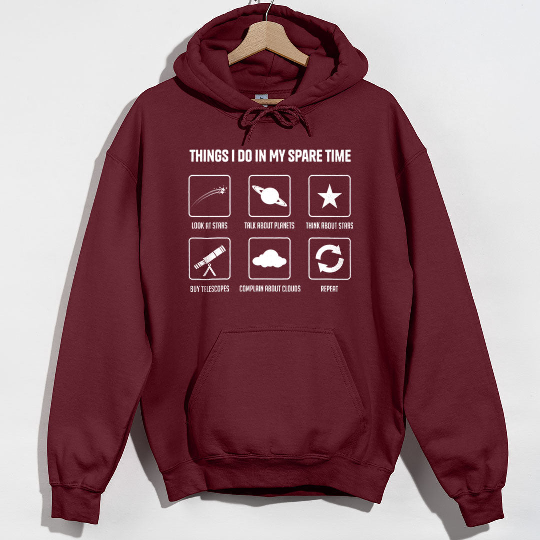 My Spare Time Hoodie - Maroon Hoodie