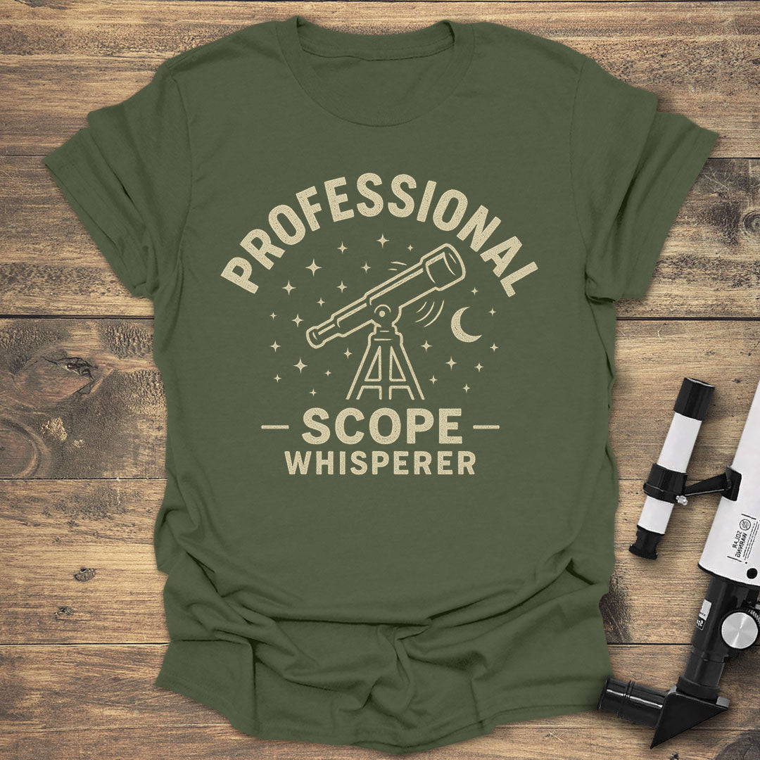 Scope Whisperer Shirt - Military Green T-Shirt