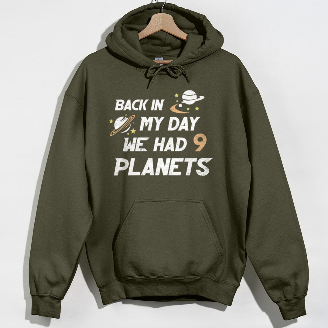 9 Planets Hoodie - Military Green Hoodie