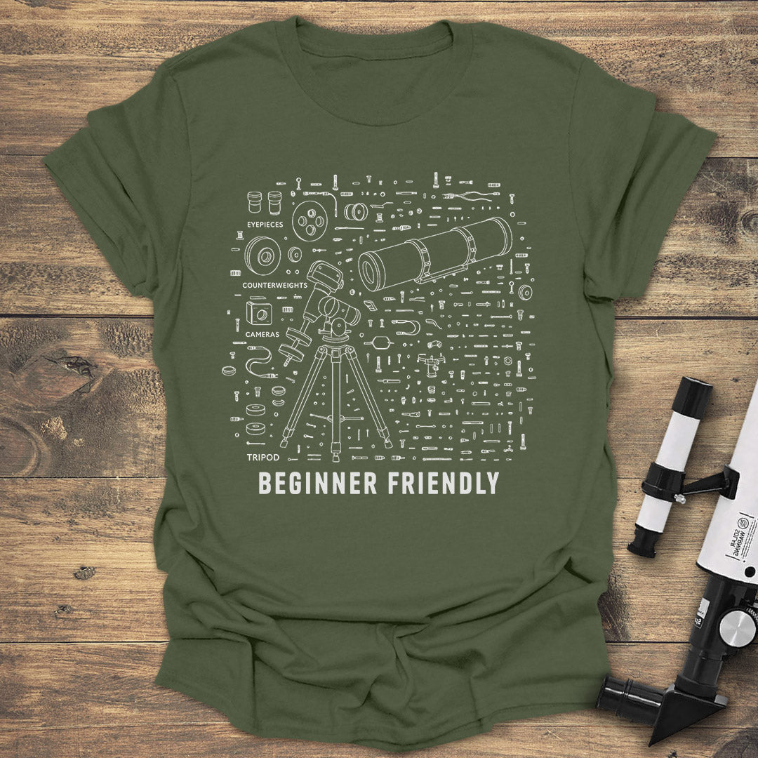 Beginner Friendly Assembly - Military Green T-Shirt