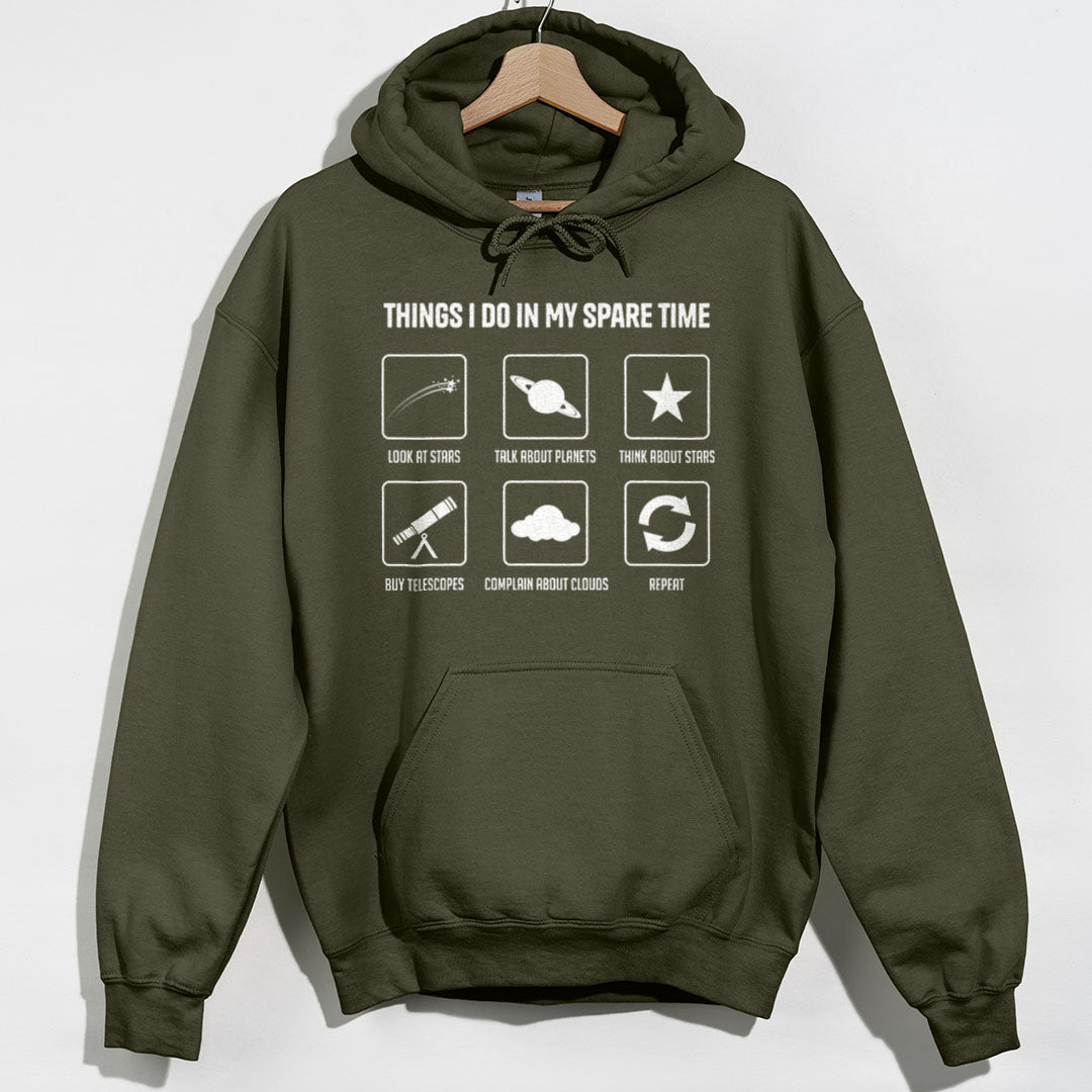 My Spare Time Hoodie - Military Green Hoodie