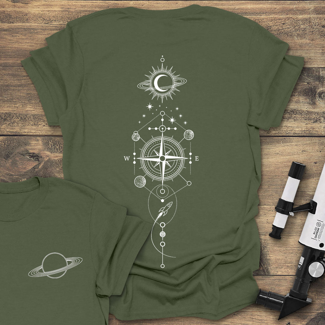 Cosmic Compass Back Print