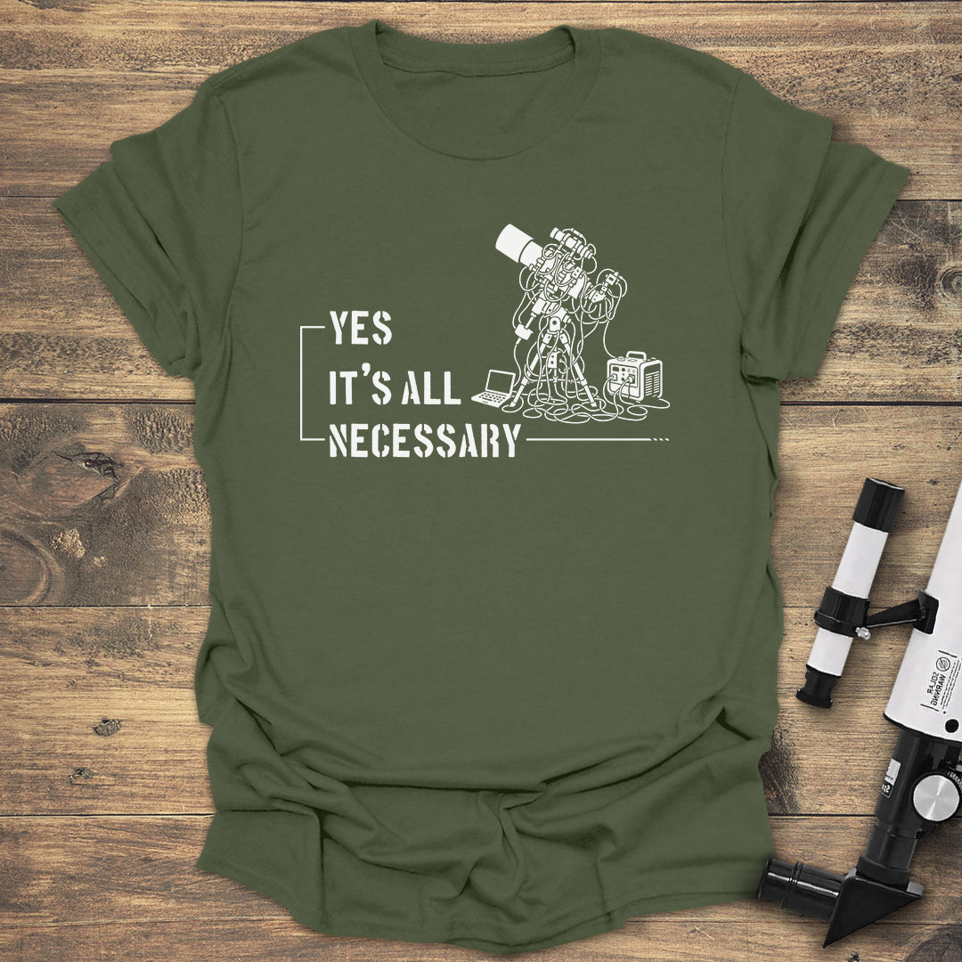 Necessary Telescope - Military Green T-Shirt