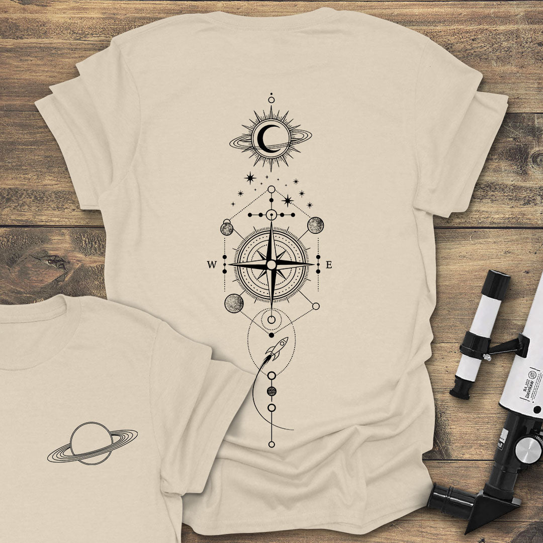Cosmic Compass Back Print