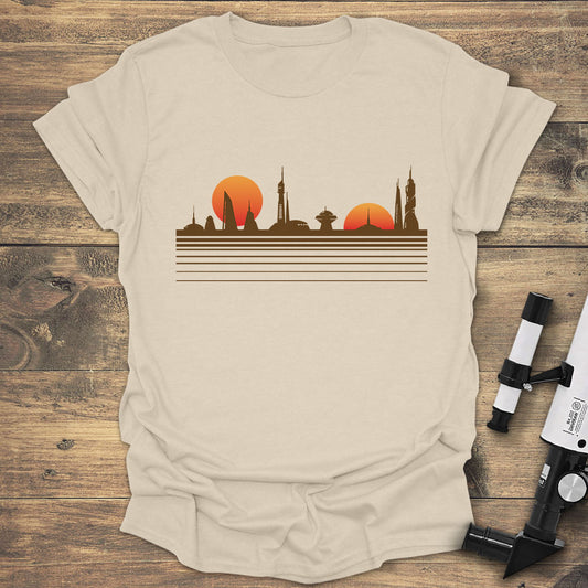 Futuristic Skyline Sunset
