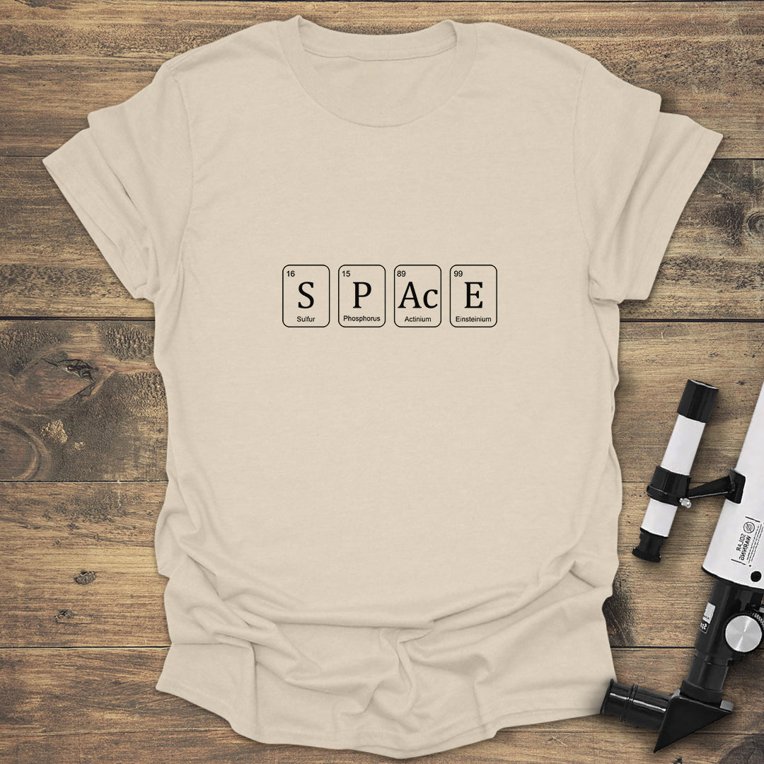 Periodic Table SPACE - Natural T-Shirt