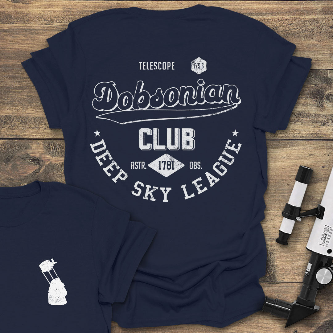 Dobsonian Club Back print - Navy T-Shirt