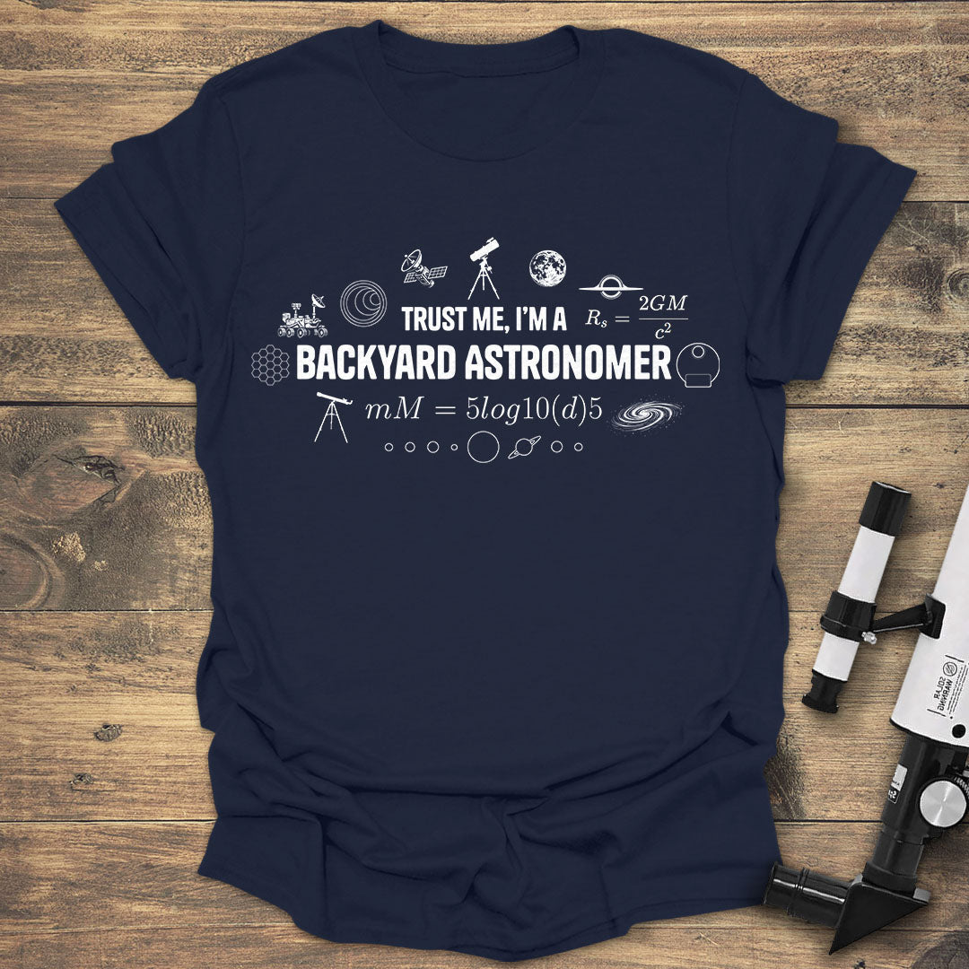 Trust Me Backyard Astronomer - Navy T-Shirt