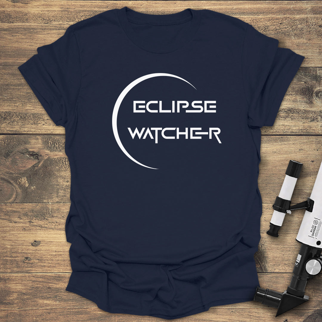 Solar Eclipse Watcher - Navy T-Shirt