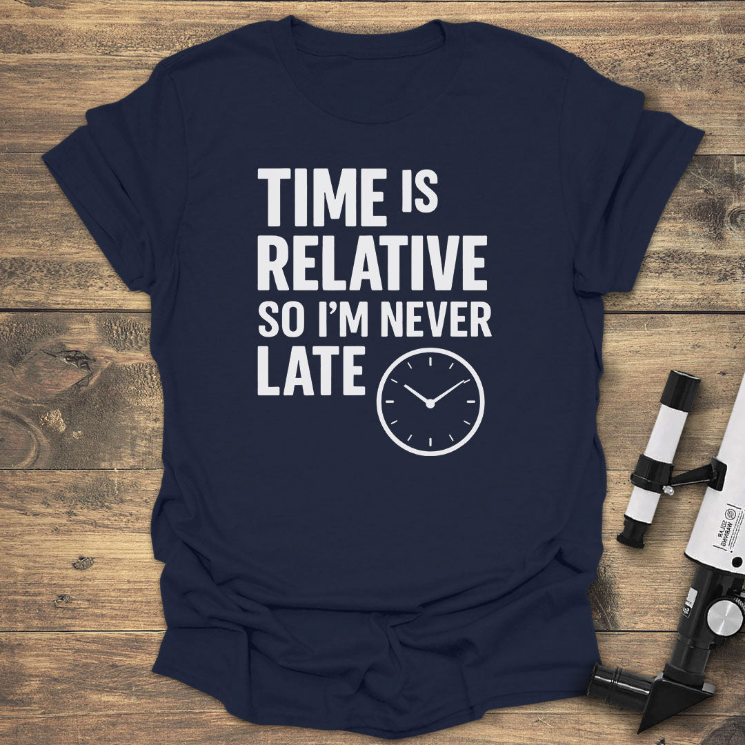 Time Is Relative - Navy T-Shirt