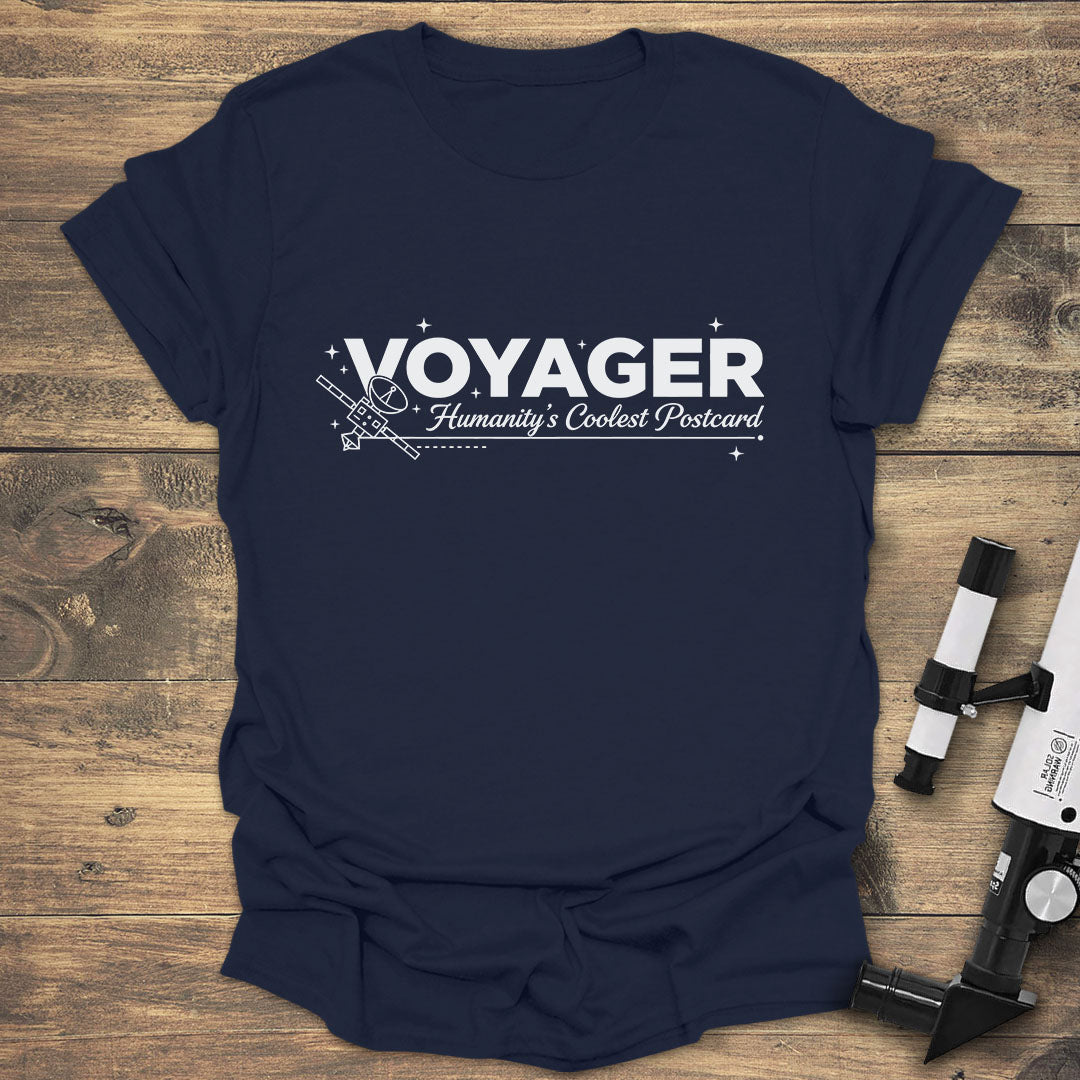 Voyager Coolest Postcard - Navy T-Shirt