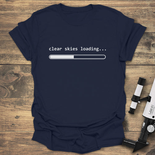 Clear Skies Loading - Navy T-Shirt