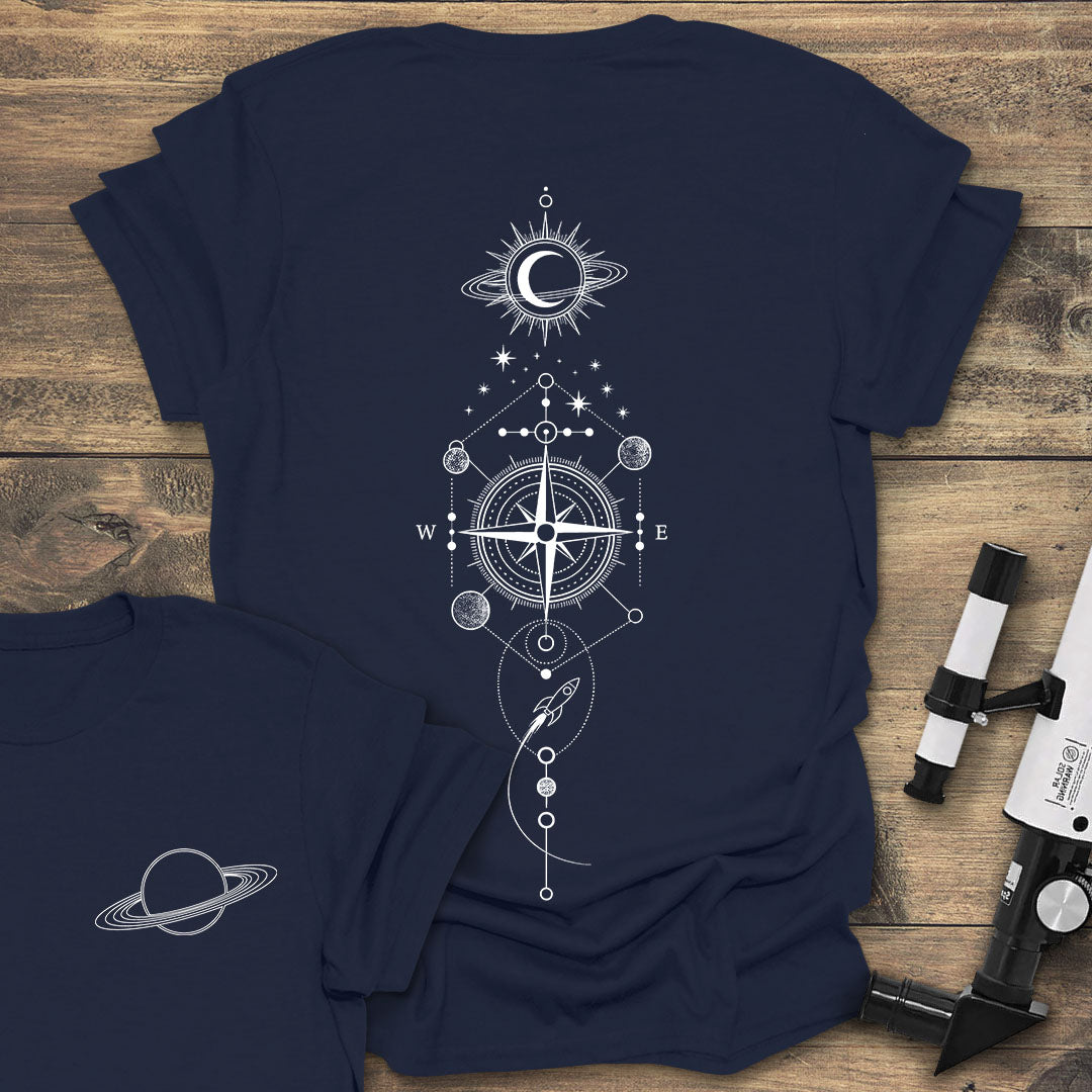 Cosmic Compass Back Print