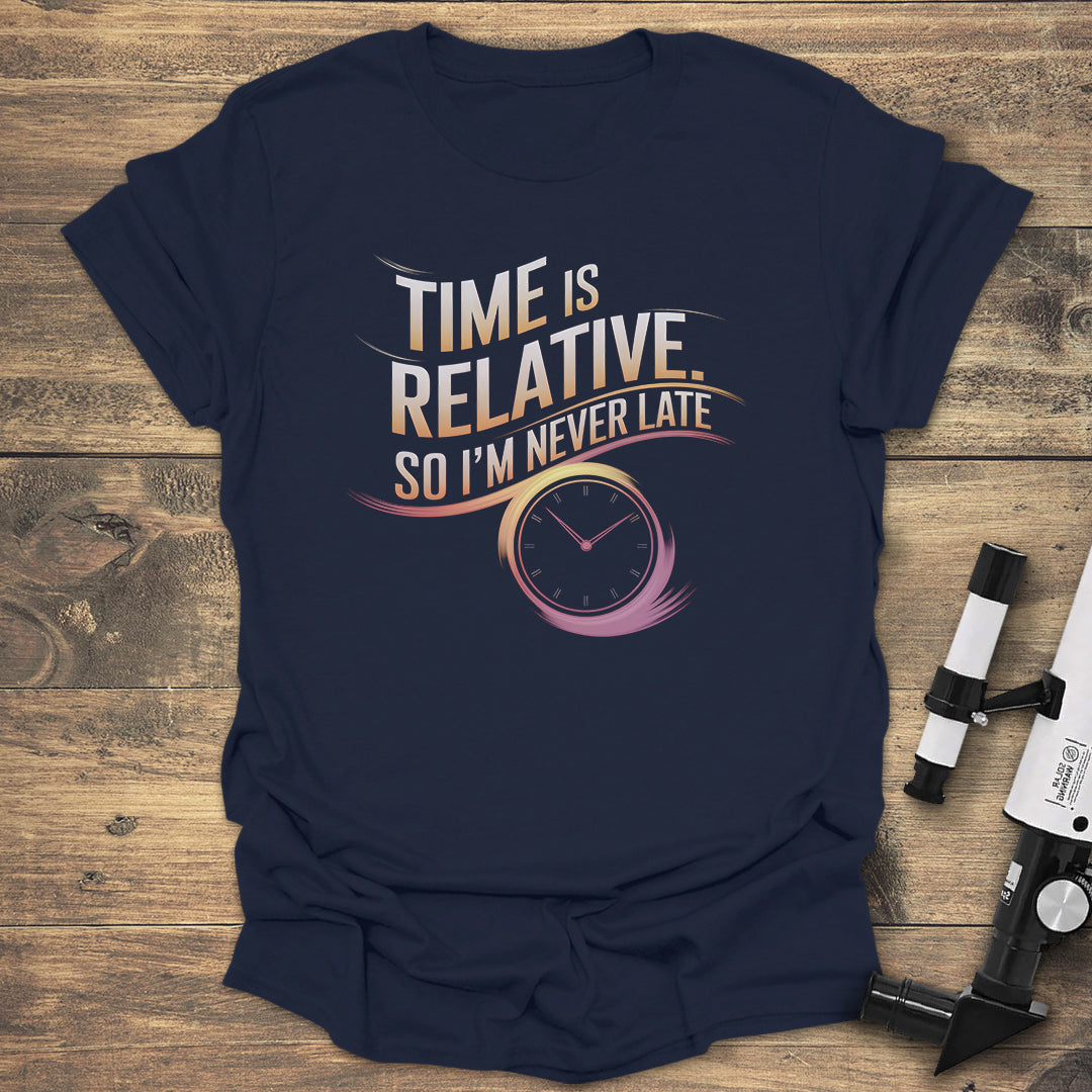 Time is Relative - Navy T-Shirt