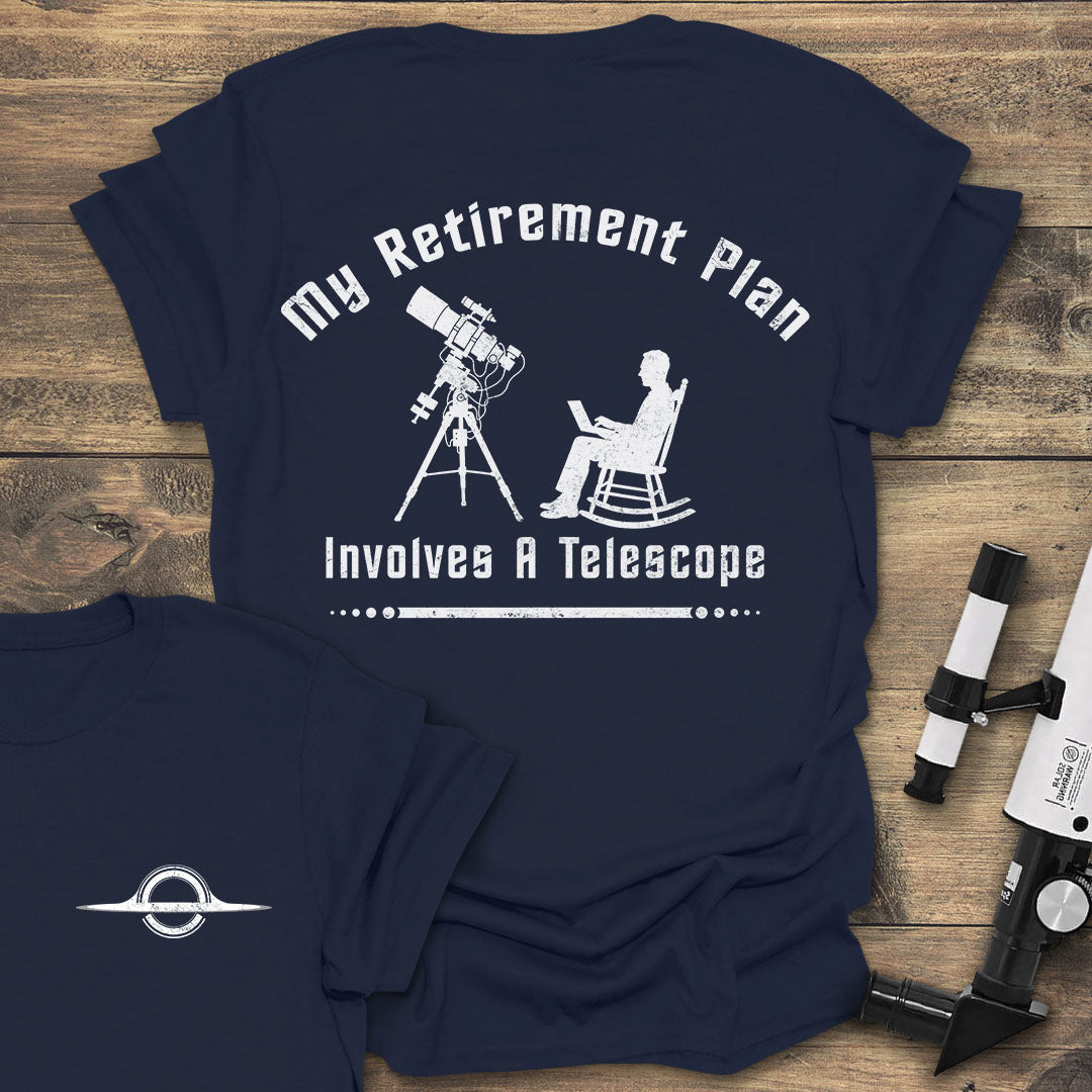 My Retirement Plan Back print - Navy T-Shirt