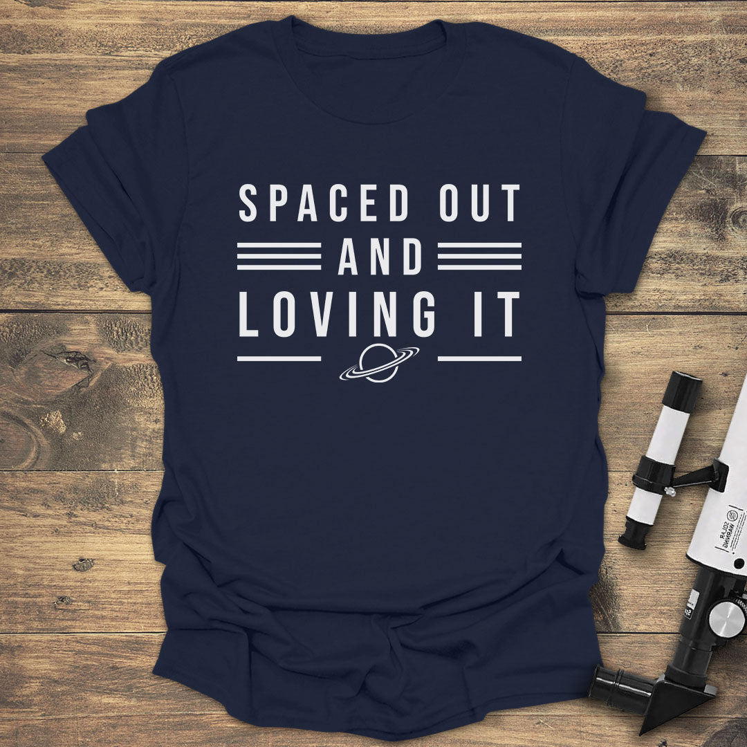Spaced Out and Loving - Navy T-Shirt