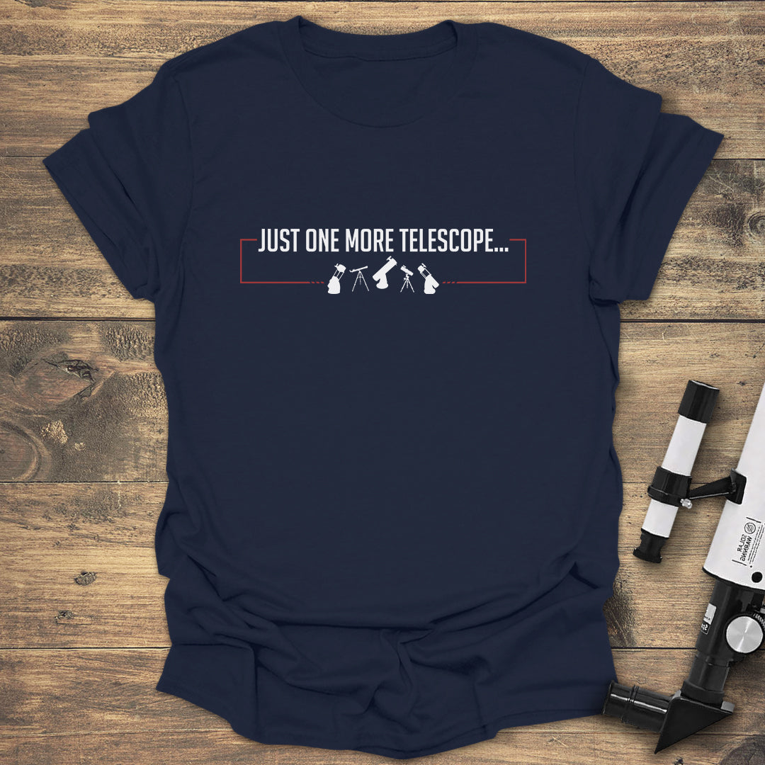 One More Telescope - Navy T-Shirt
