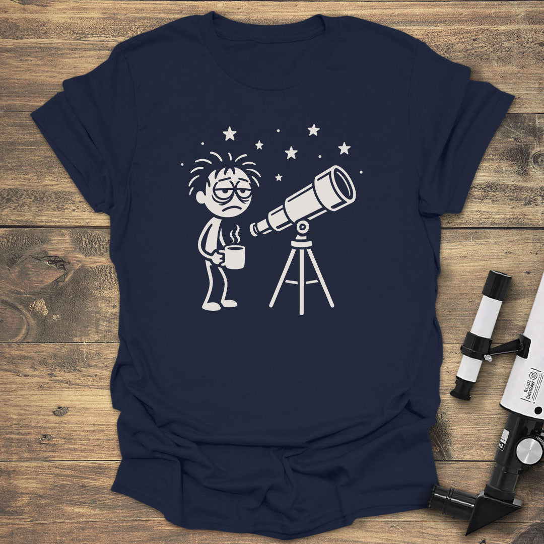 Sleep Deprived Stargazer - Navy T-Shirt