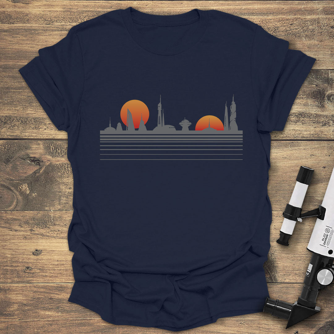 Futuristic Skyline Sunset