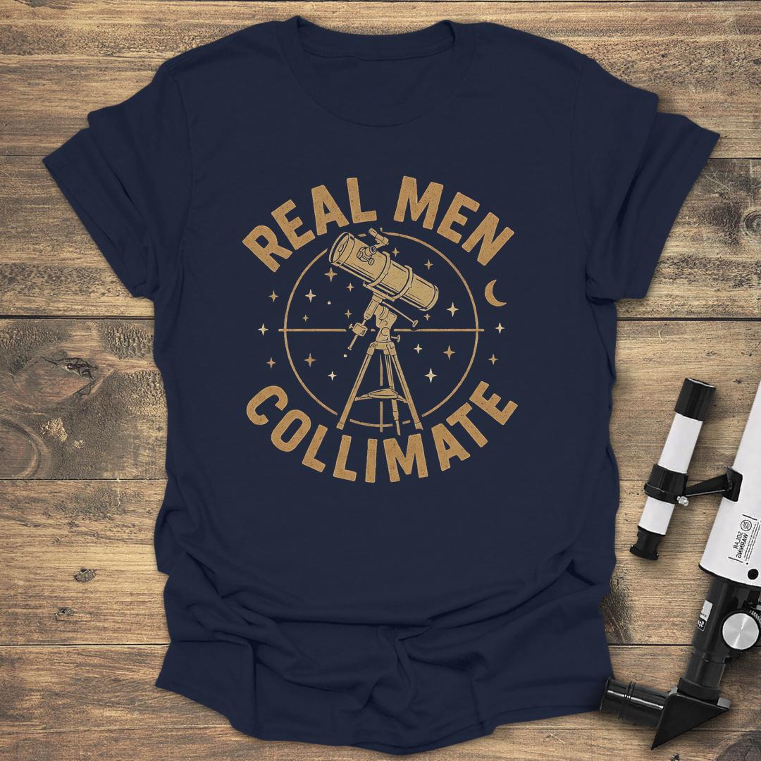 Real Men Collimate - Navy T-Shirt