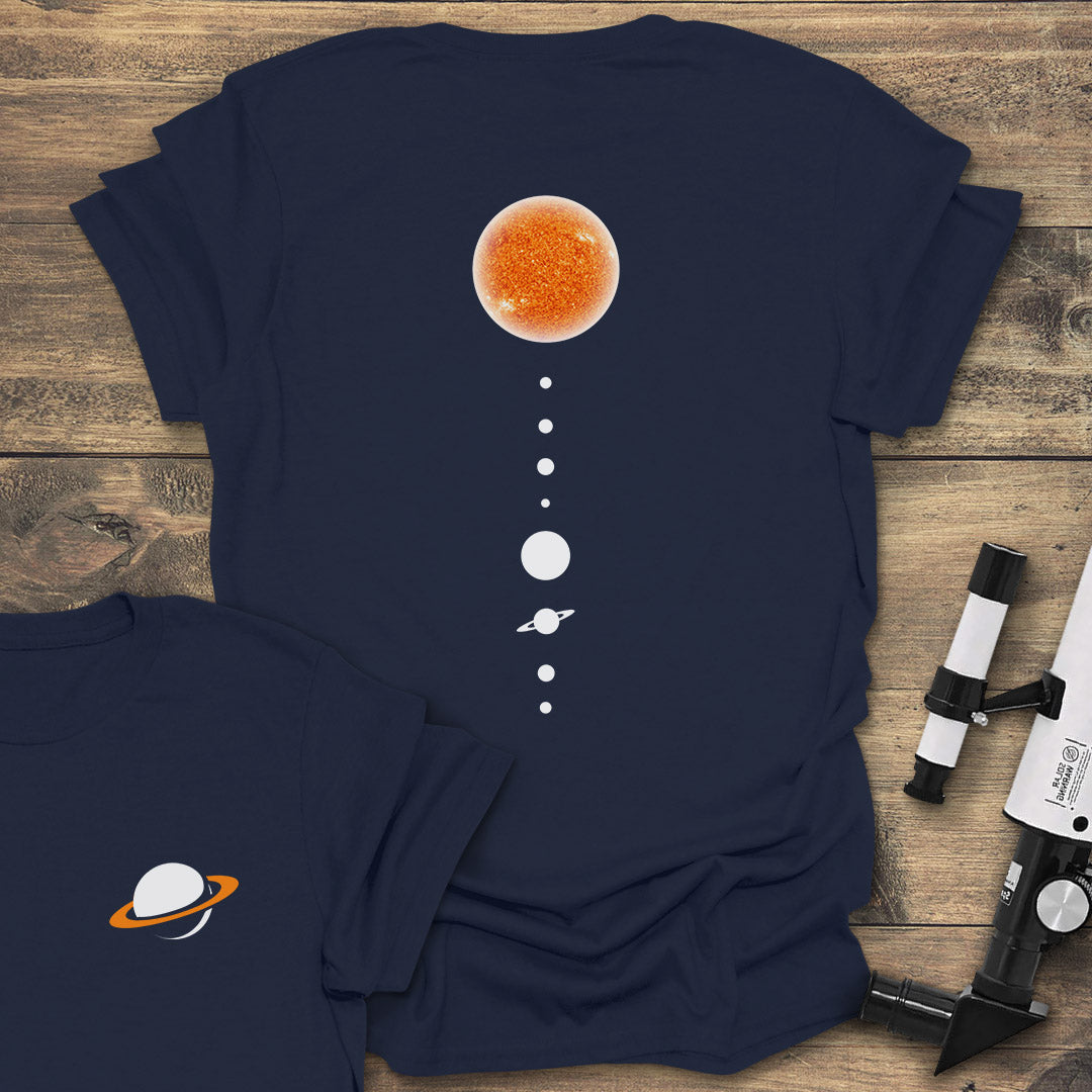 Solar System Back - Navy T-Shirt