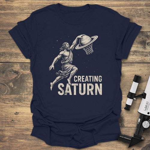Creating Saturn - Navy T-Shirt