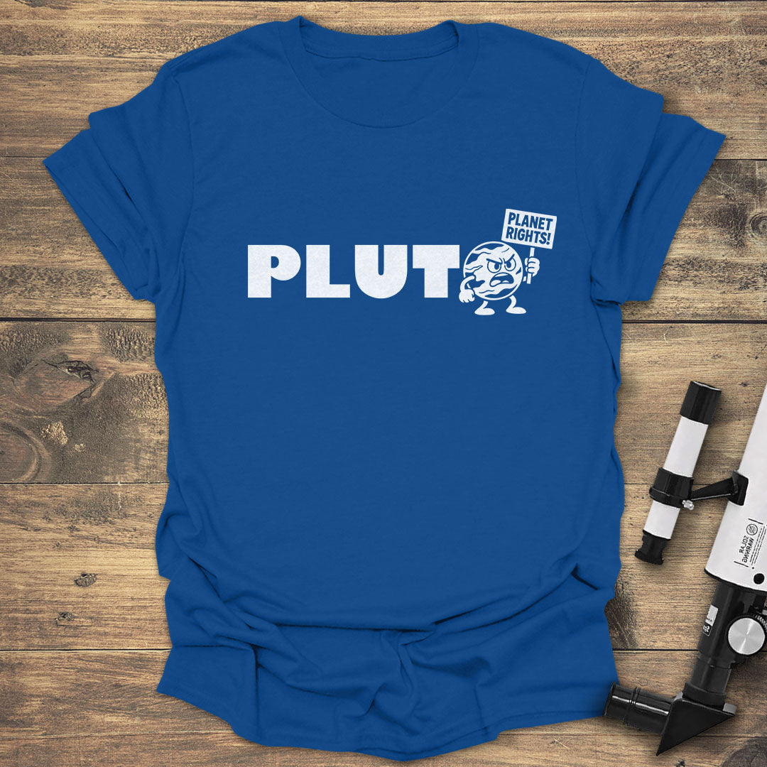 Pluto Planet Rights - Royal T-Shirt