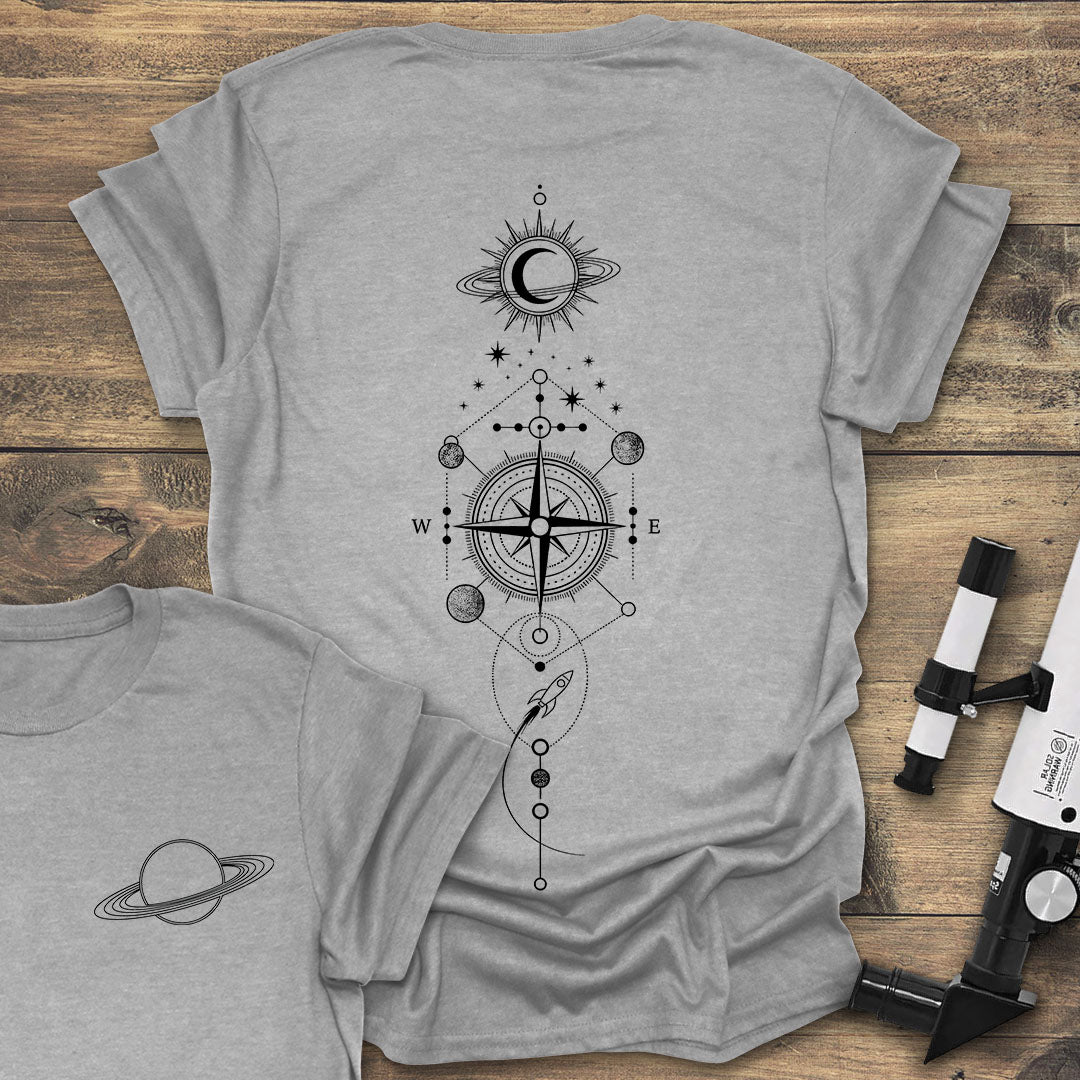 Cosmic Compass Back Print
