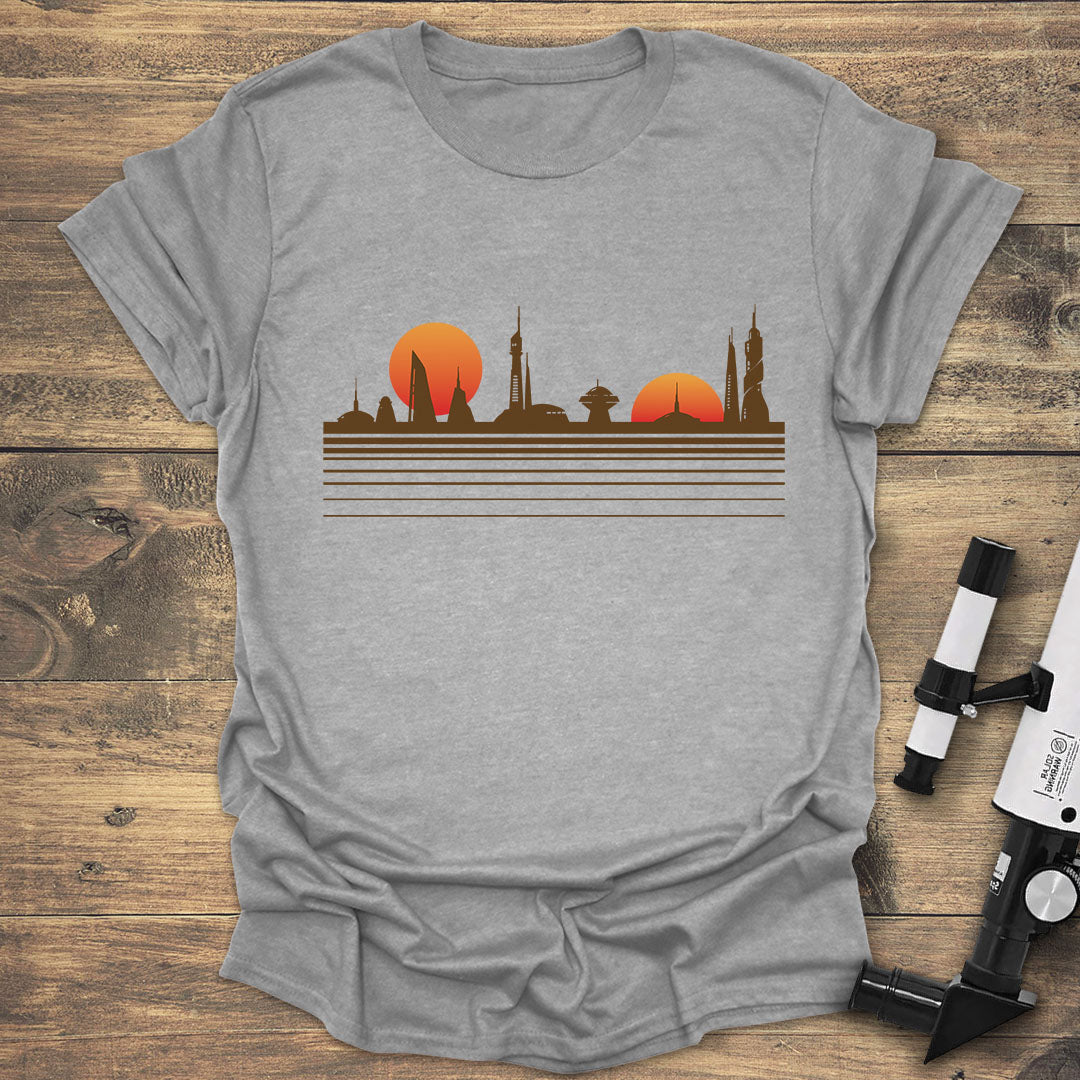 Futuristic Skyline Sunset