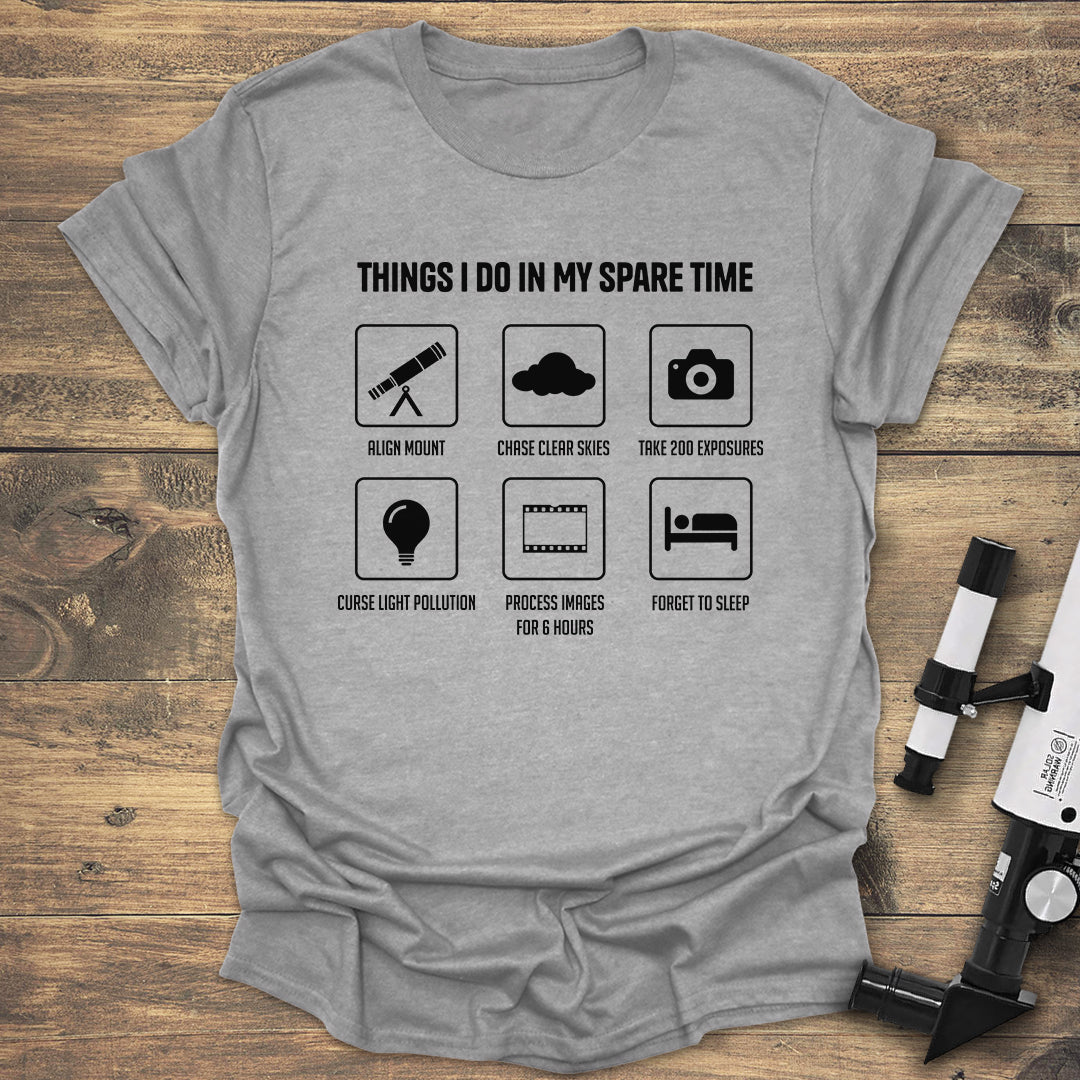 Astrophotography Spare Time - Sport Grey T-Shirt