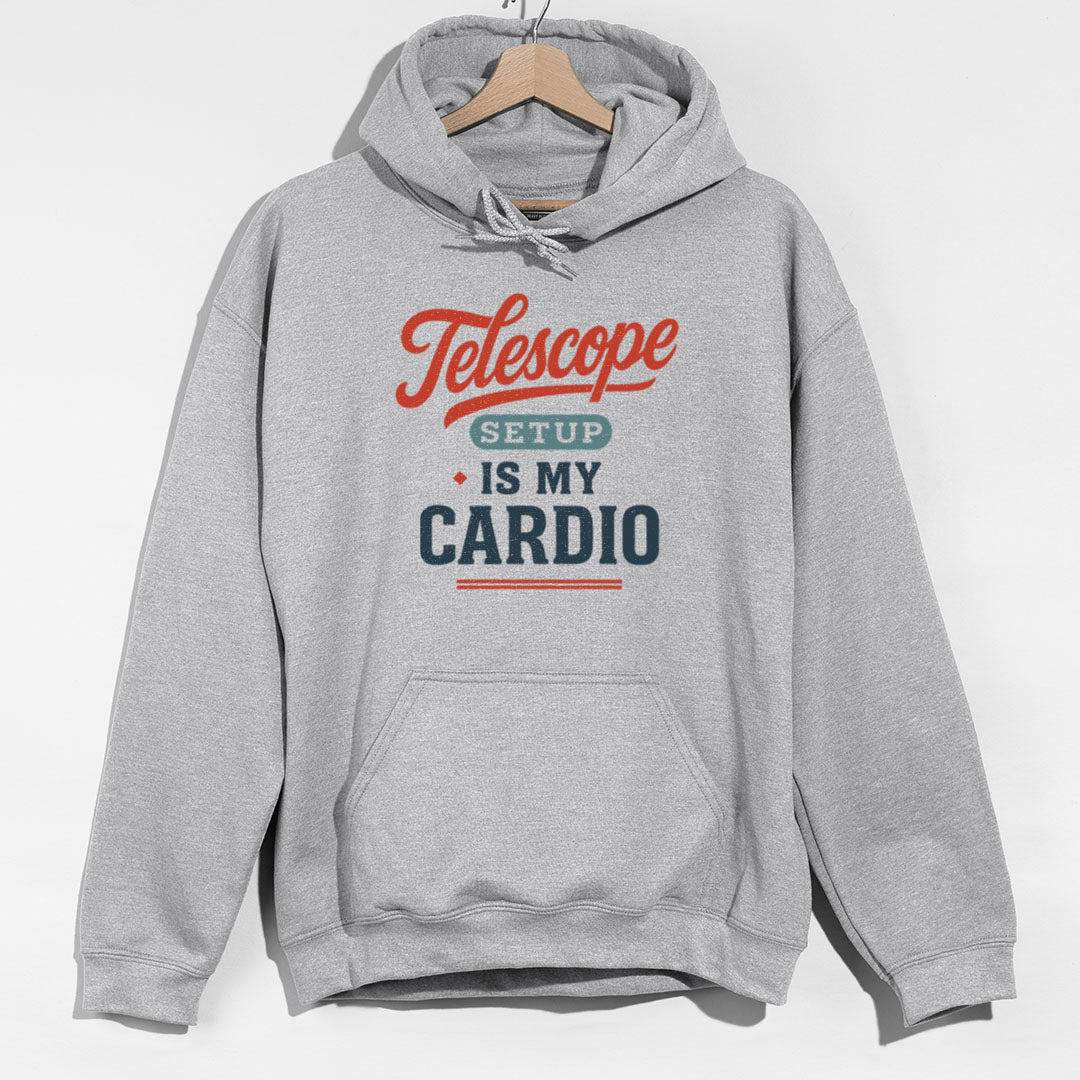 Telescope Setup Cardio Hoodie - Sport Grey Hoodie