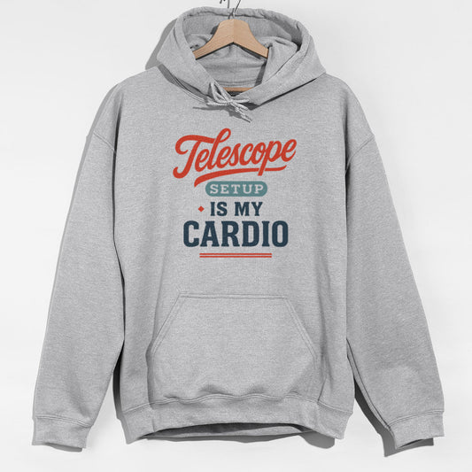 Telescope Setup Cardio Hoodie - Sport Grey Hoodie