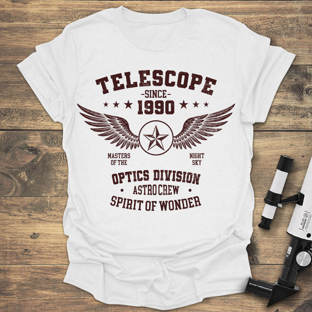 Telescope Since 1990 - White T-Shirt