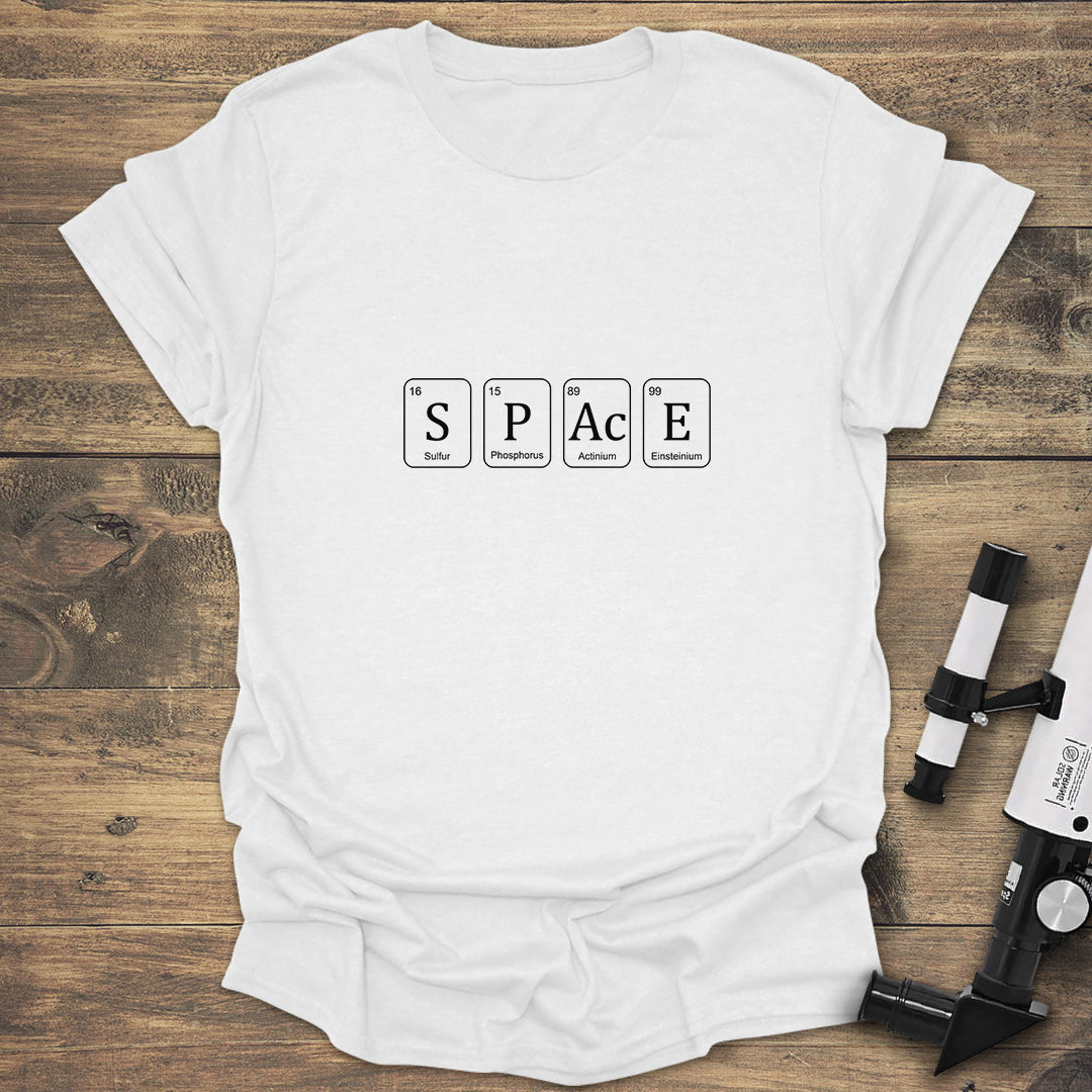 Periodic Table SPACE - White T-Shirt