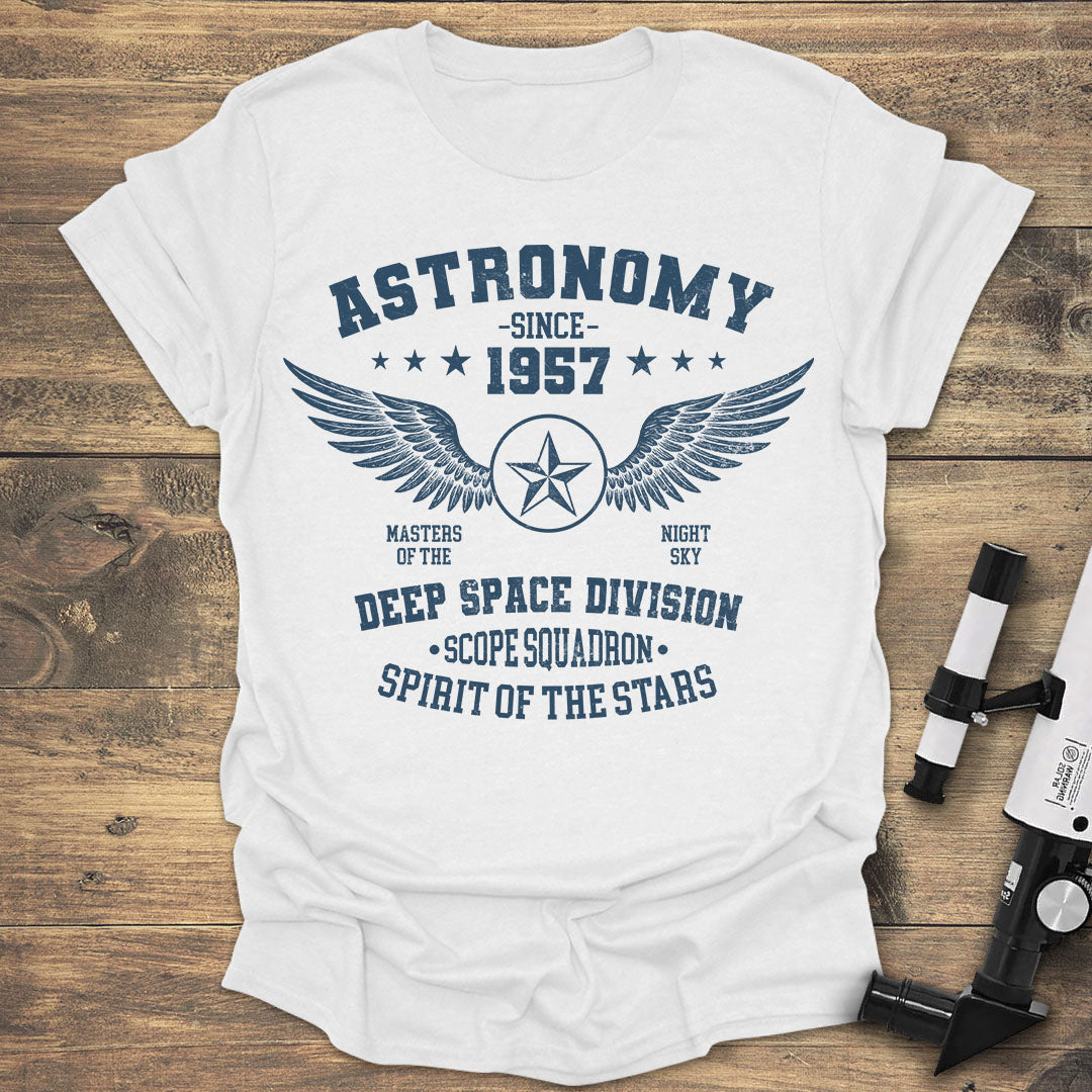 Astronomy Since 1957 - White T-Shirt