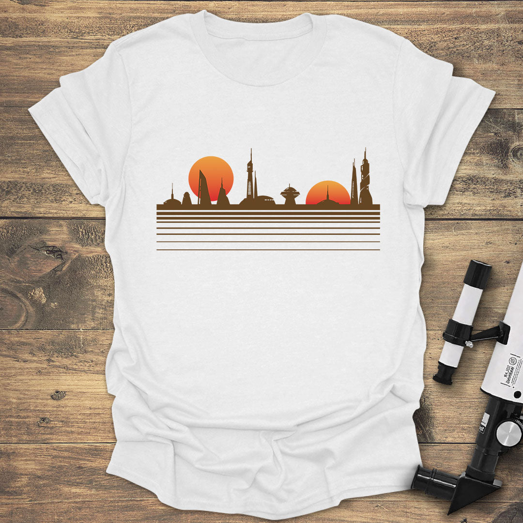 Futuristic Skyline Sunset
